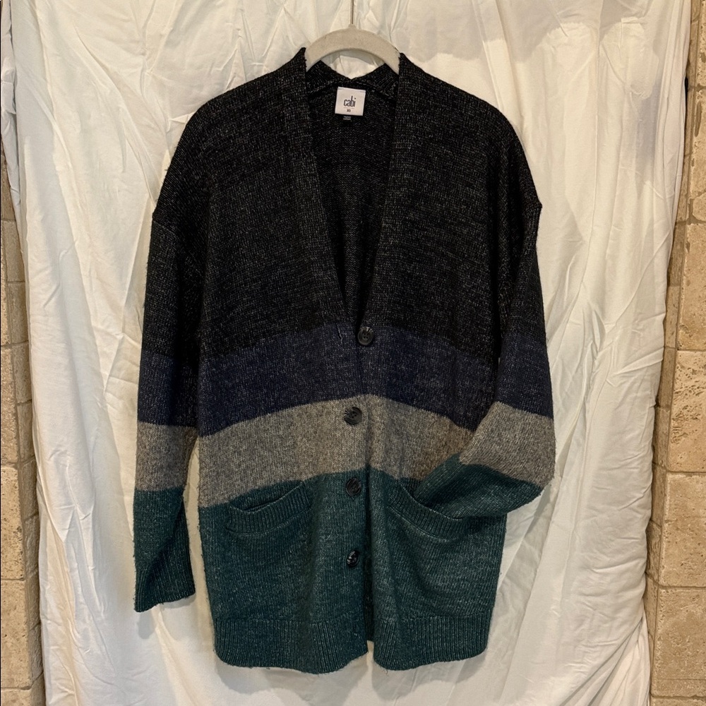 CAbi Women's Cardigan Sweater - Black, Gray, Green